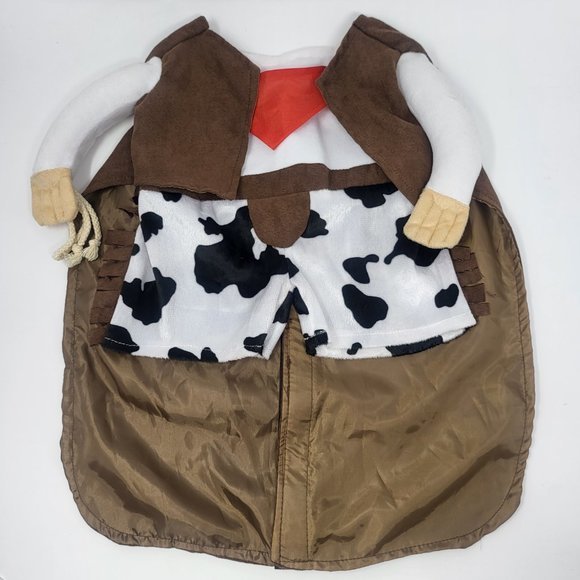 Dog Western Cowboy Costume Sheriff HALLOWEEN Dress Up Chest Large Witch Crafters - Picture 2 of 6